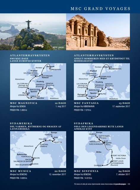 MSC Cruises hovedkatalog