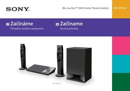 Sony BDV-NF7220 - BDV-NF7220 Guide de mise en route Tch&egrave;que