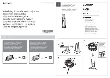 Sony BDV-NF7220 - BDV-NF7220 Guide d'installation des enceintes Lituanien