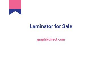 Laminator for Sale