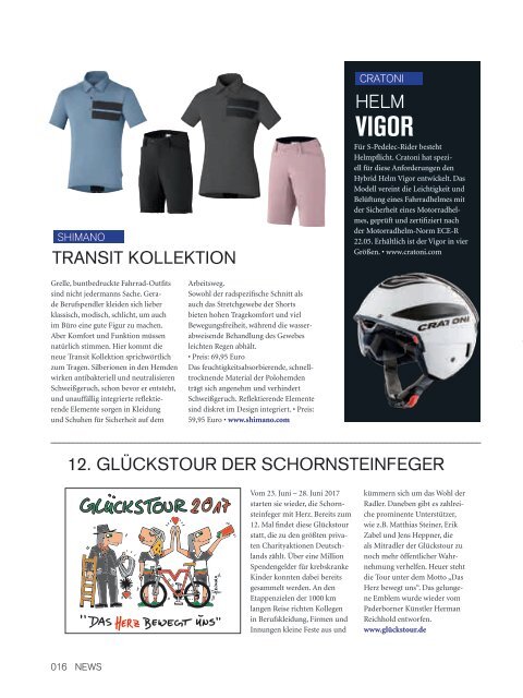 BIKE&CO - Das Magazin für Spaß und Freude am Radfahren - Ausgabe 01/2017
