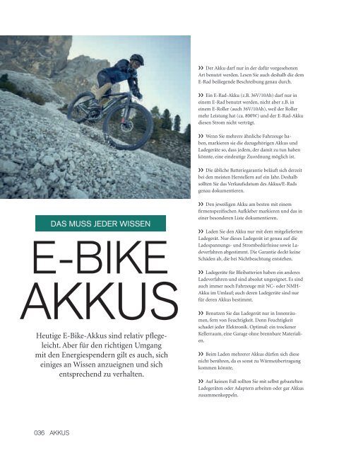 BIKE&CO - Das Magazin für Spaß und Freude am Radfahren - Ausgabe 01/2017