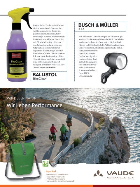 BIKE&CO - Das Magazin für Spaß und Freude am Radfahren - Ausgabe 01/2017