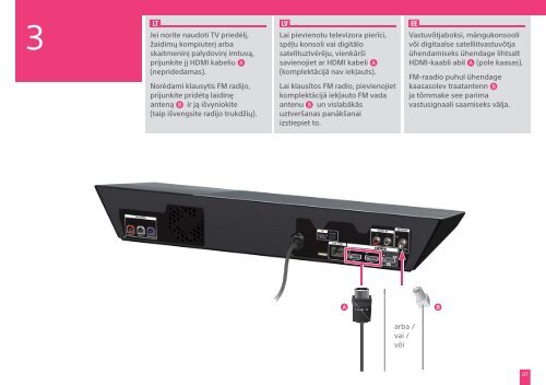 Sony BDV-NF7220 - BDV-NF7220 Guide de mise en route Lituanien