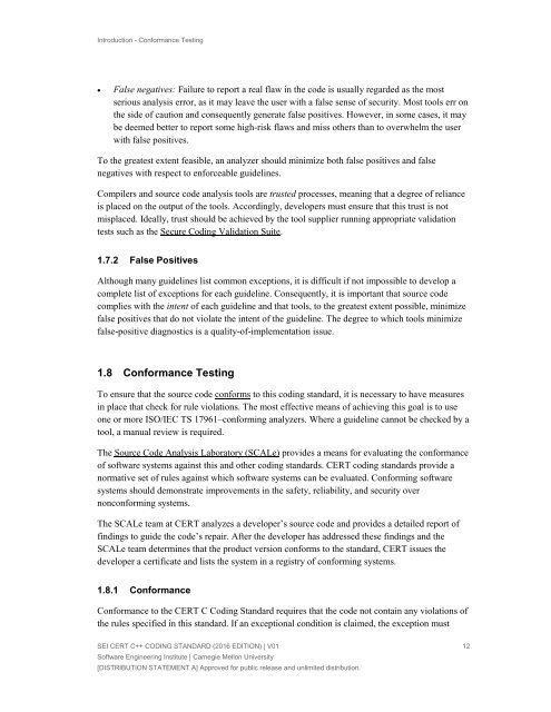 SEI CERT C++ Coding Standard