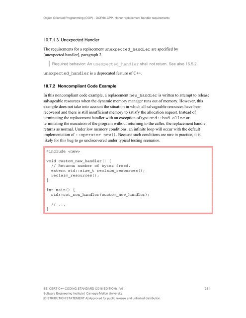 SEI CERT C++ Coding Standard