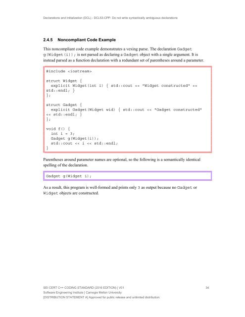 SEI CERT C++ Coding Standard