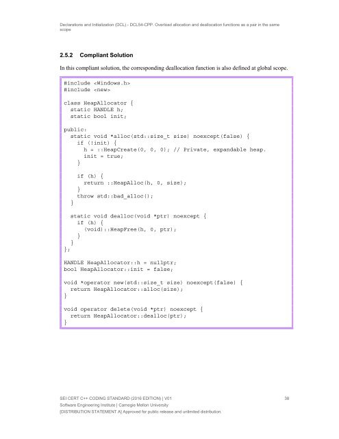 SEI CERT C++ Coding Standard