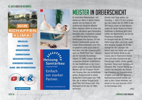 GRÜNWEISS – das Magazin der DHfK-Handballer – Heft 13 – Saison 2016/17