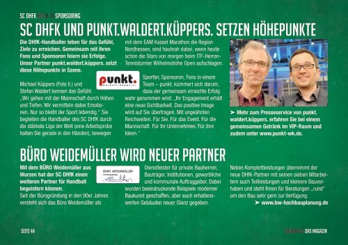 GRÜNWEISS – das Magazin der DHfK-Handballer – Heft 13 – Saison 2016/17