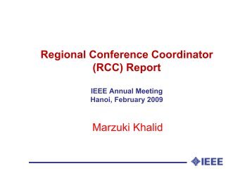 Regional Conference - IEEE Entity Web Hosting IEEE Entity Web ...