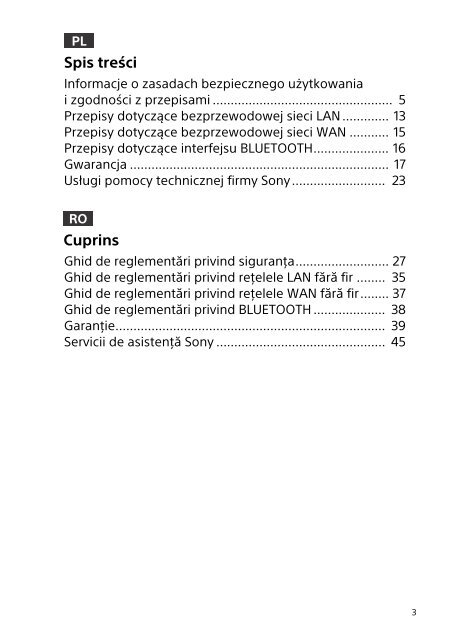 Sony SVF1521H1E - SVF1521H1E Documents de garantie Roumain