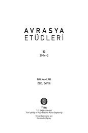 AVRASYA ETÜDLERİ