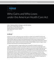 Who Gains and Who Loses under the American Health Care Act
