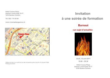 Invitation à une soirée de formation Burnout «un sujet d ... - Permamed