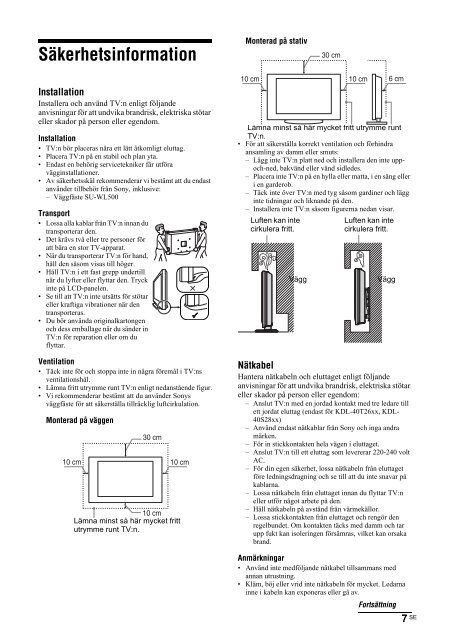 Sony KDL-32S2810 - KDL-32S2810 Consignes d&rsquo;utilisation Danois