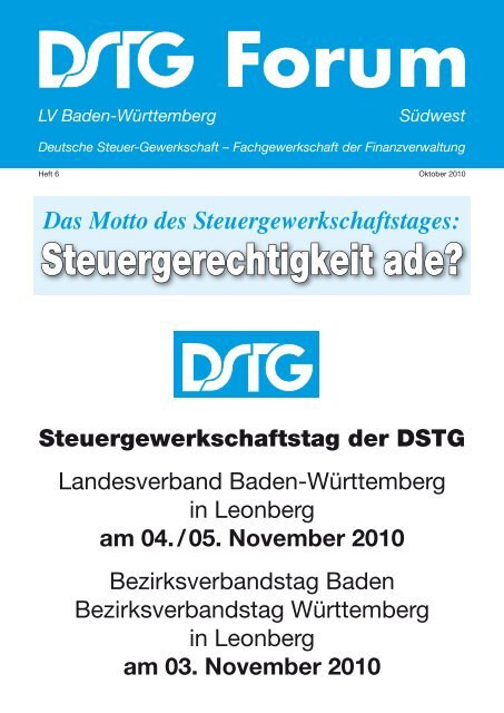 Steuergerechtigkeit ade? - DSTG-Baden-Württemberg