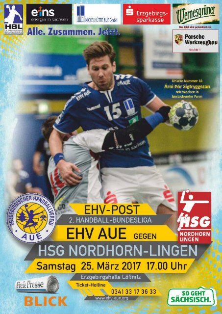 EHV Post: EHV Aue gegen HSG Nordhorn-Lingen