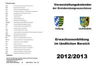 Veranstaltungskalender 2012/2013 - Amt für Ernährung ...