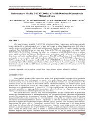 Performance of Flexible D-STATCOM as a Flexible - rspublication.com