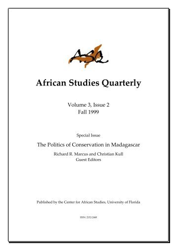 African Studies Quarterly - Center for African Studies - University of ...