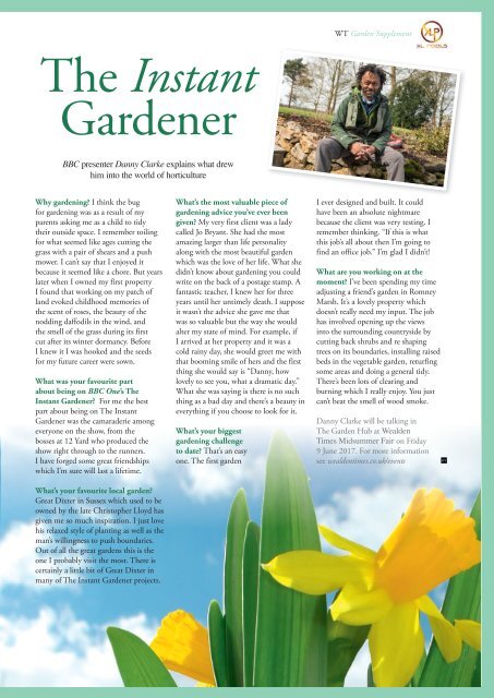 Wealden Times | WT182 | April 2017 | Gardens supplement inside