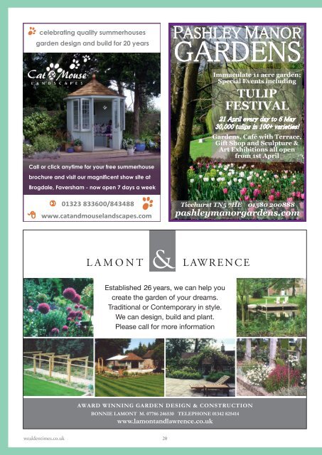 Wealden Times | WT182 | April 2017 | Gardens supplement inside