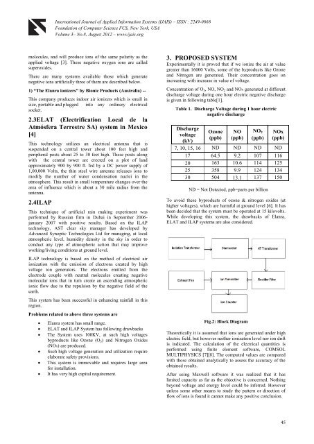 Proposed Negative Ion Generator - International Journal of Applied ...