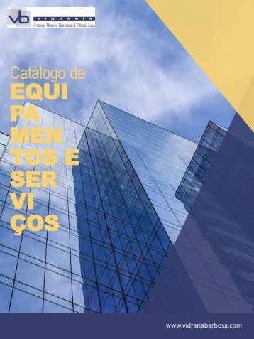 Catálogo de equipamentos e serviços - Vidraria Barbosa