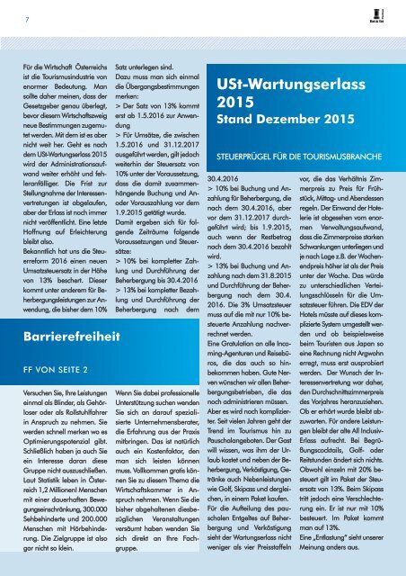 Rat & Tat - Klienten-Info / Ausgabe 4/2015