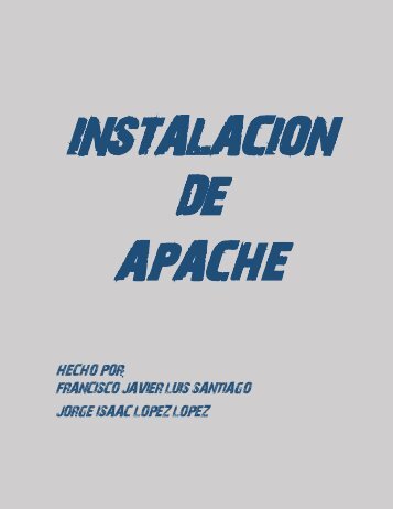 Manual de instalación de Apache