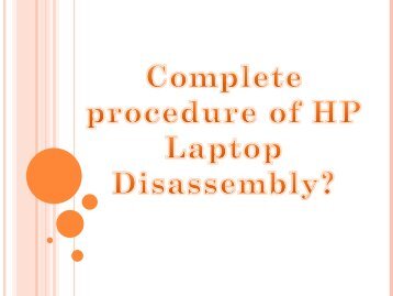 Complete procedure of HP Laptop Disassembly