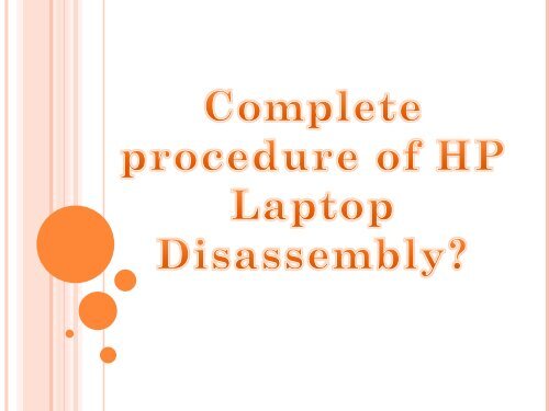 Complete procedure of HP Laptop Disassembly