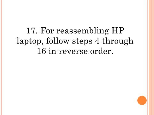 Complete procedure of HP Laptop Disassembly