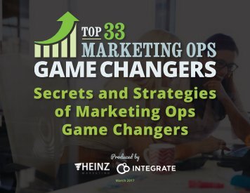 of Marketing Ops Game Changers
