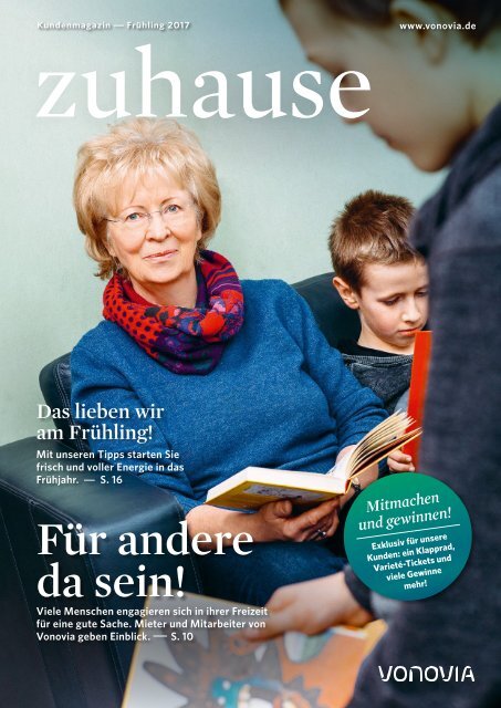 Vonovia Kundenmagazin "zuhause" Frühjahr 2017