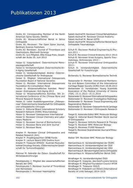 Kompendium Forschung & Klinik 2012 – 2016 