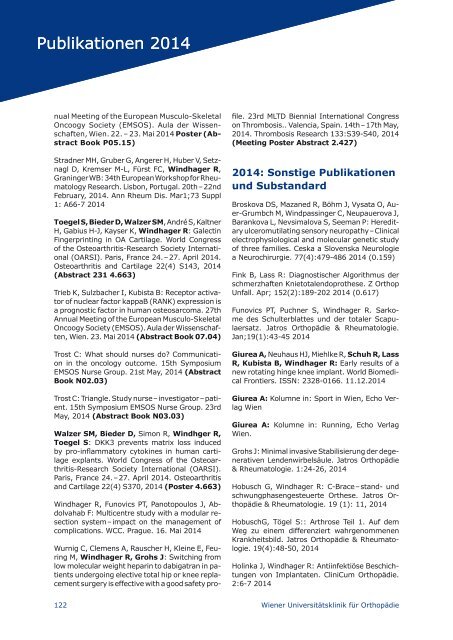 Kompendium Forschung & Klinik 2012 – 2016 