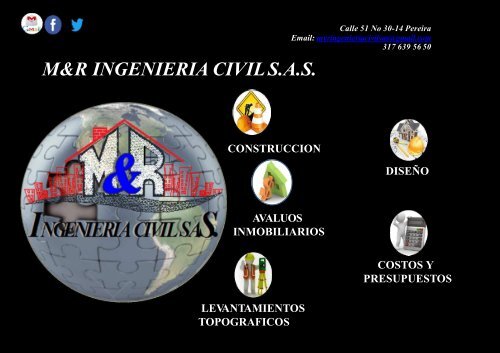 PORTAFOLIO DE SERVICIOS M&R INGENIERIA CIVIL