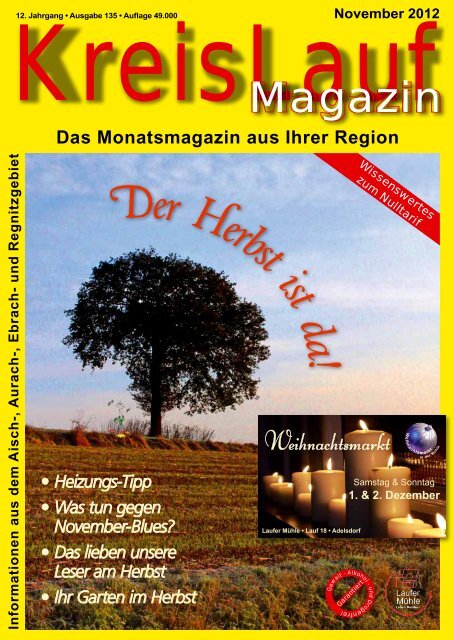 Telefonnummer: 0 91 95 - 94 32 - 180 Mail - KreisLauf Magazin