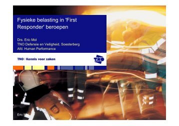 Fysieke belasting in 'First Responder' beroepen