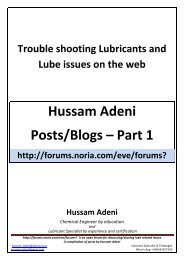 Trouble shooting Lubricants on the Web Part 1