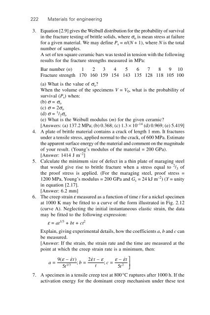 Materials for engineering, 3rd Edition - (Malestrom)