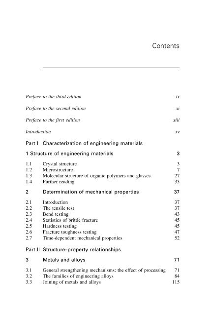 Materials for engineering, 3rd Edition - (Malestrom)