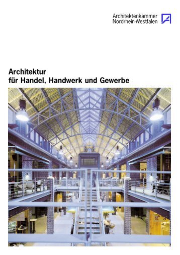 Broschüre -Architektur für Handel, Handwerk und Gewerbe