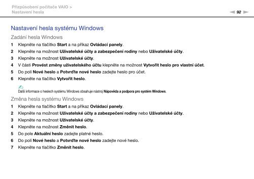 Sony VPCEB2Z1R - VPCEB2Z1R Mode d'emploi Tch&egrave;que