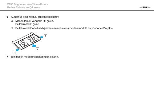 Sony VPCEB2Z1R - VPCEB2Z1R Mode d'emploi Turc