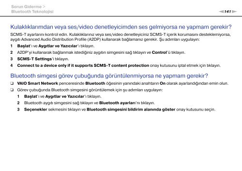 Sony VPCEB2Z1R - VPCEB2Z1R Mode d'emploi Turc