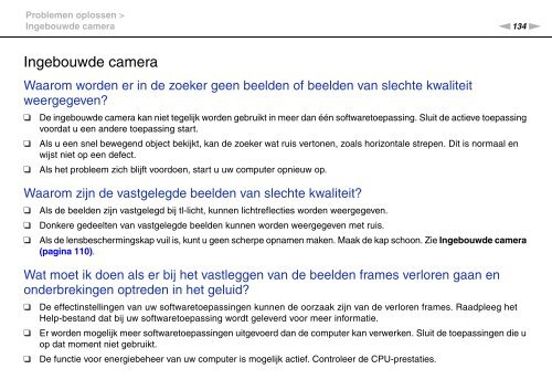 Sony VPCEB1A4E - VPCEB1A4E Istruzioni per l'uso Olandese