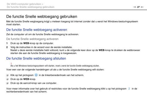 Sony VPCEB1A4E - VPCEB1A4E Istruzioni per l'uso Olandese